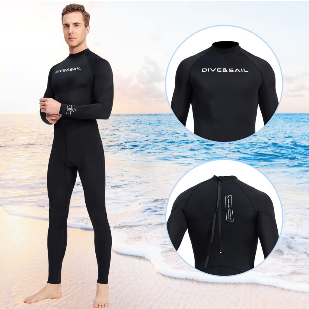 Nwt Dive & Sail Full Body Dive Skin L Rash Guard Upf 50+ Surf, Snorkel, Swim